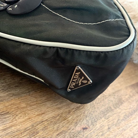 -SOLD- Prada Nylon Flower Petal Shoulder Baguette - Picture 3 of 6